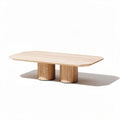 Wooden coffee table for living room 100 x 50 x 30cm in natural finish